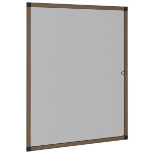 vidaXL Insektenschutz für Fenster Braun 80x100 cm 153833