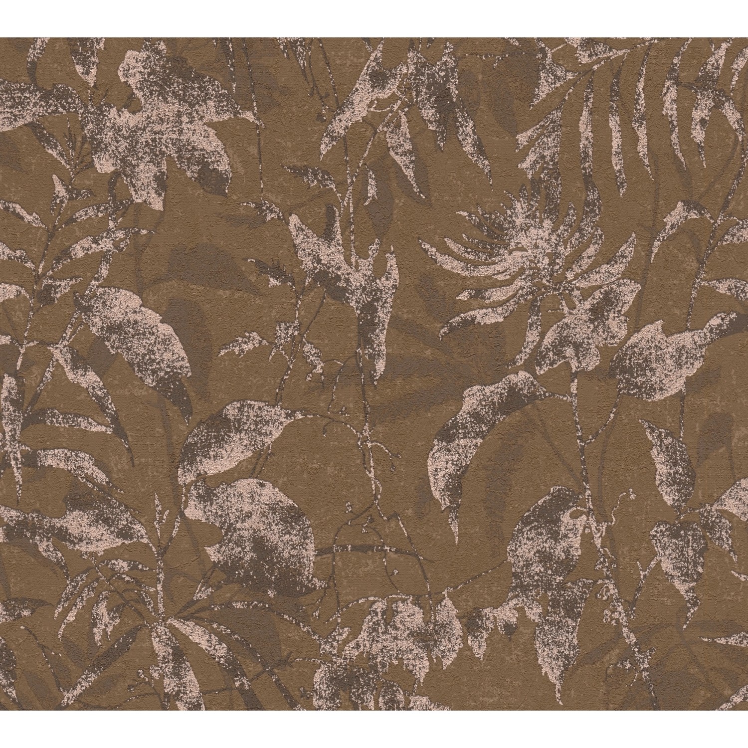 A.S. Creation Vliestapete Blätter Dschungel 10,05 m x 0,53 m Braun FSC® günstig online kaufen