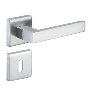 MeinTürgriff Drückergarnitur Trento Edelstahl Türdrücker Eckig BB