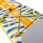 Detailaufnahme: Gelbes ZRAY Stand Up Paddle Board (SUP) mit Gepäcknetz.