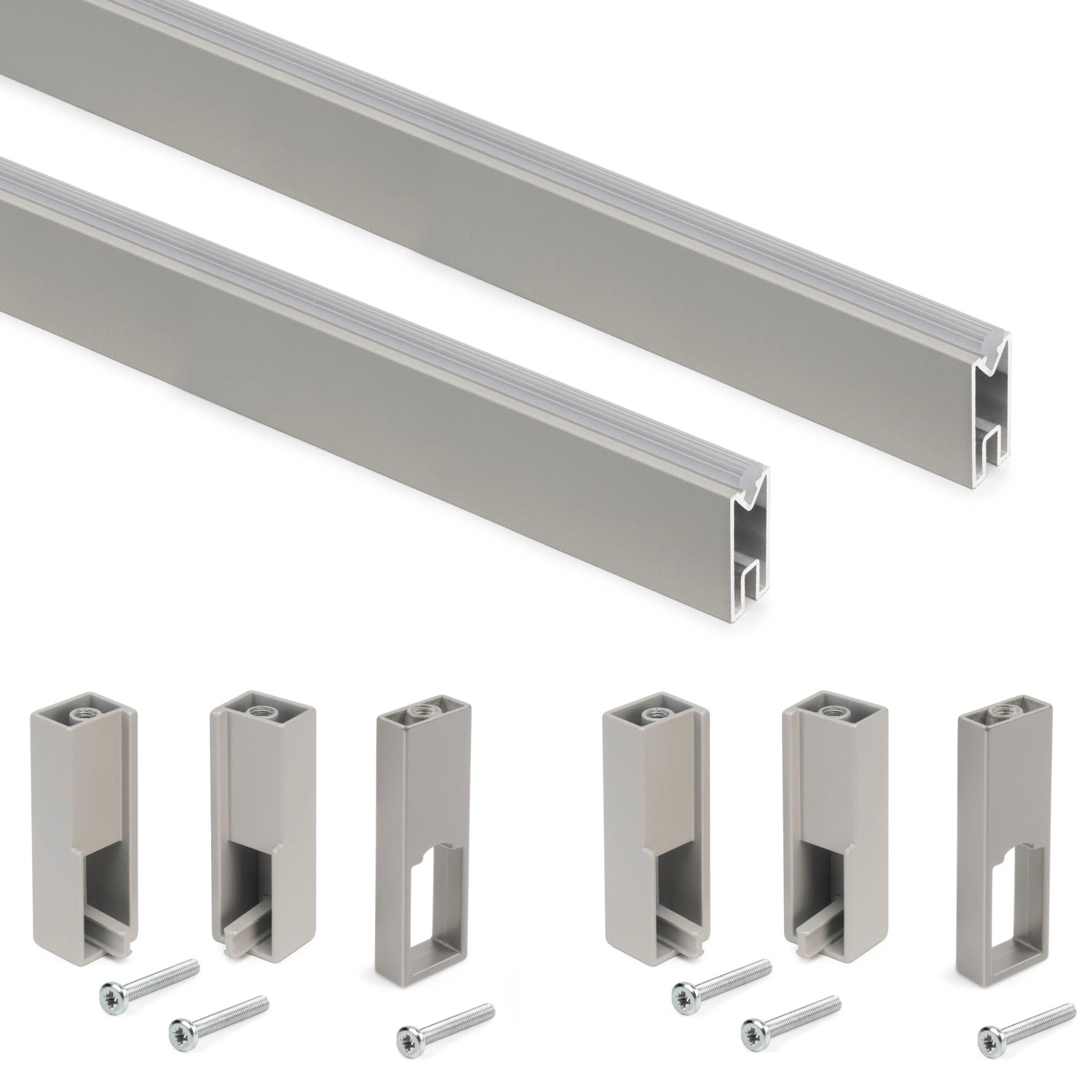 Emuca Satz Hebemechanismus-Set für Kanapee-Bett Frontöffnung für 135 cm Betten Stahl Schwarz Lackiert