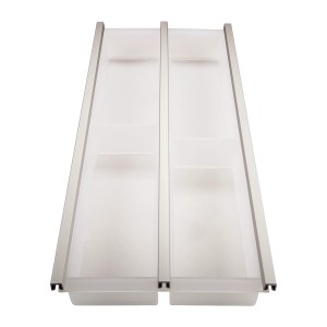 SOTECH Cuisio Besteckeinsatz 300 mm Höhe 55 mm Transluzent Weiß