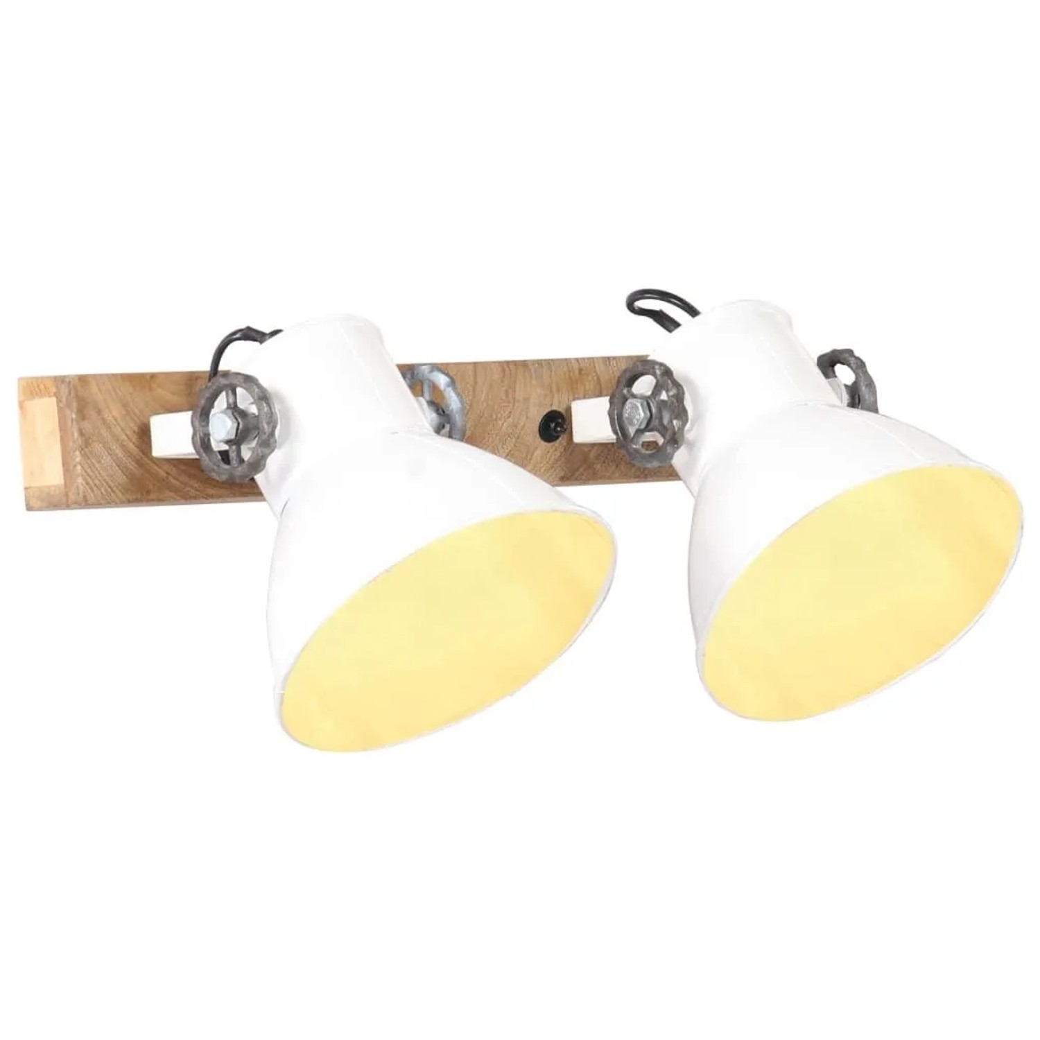 vidaXL Wandlampe Industriestil Weiß 45x25 cm E27 320518