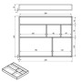 SOTECH CAVO Bambus Schubladeneinsatz 245 x 320 x 35 mm mit 6 Fächer_7