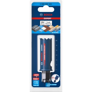 Bosch Expert Lochsäge Tough Material, Ø 25mm, für saubere Löcher in Holz, Metall & mehr.