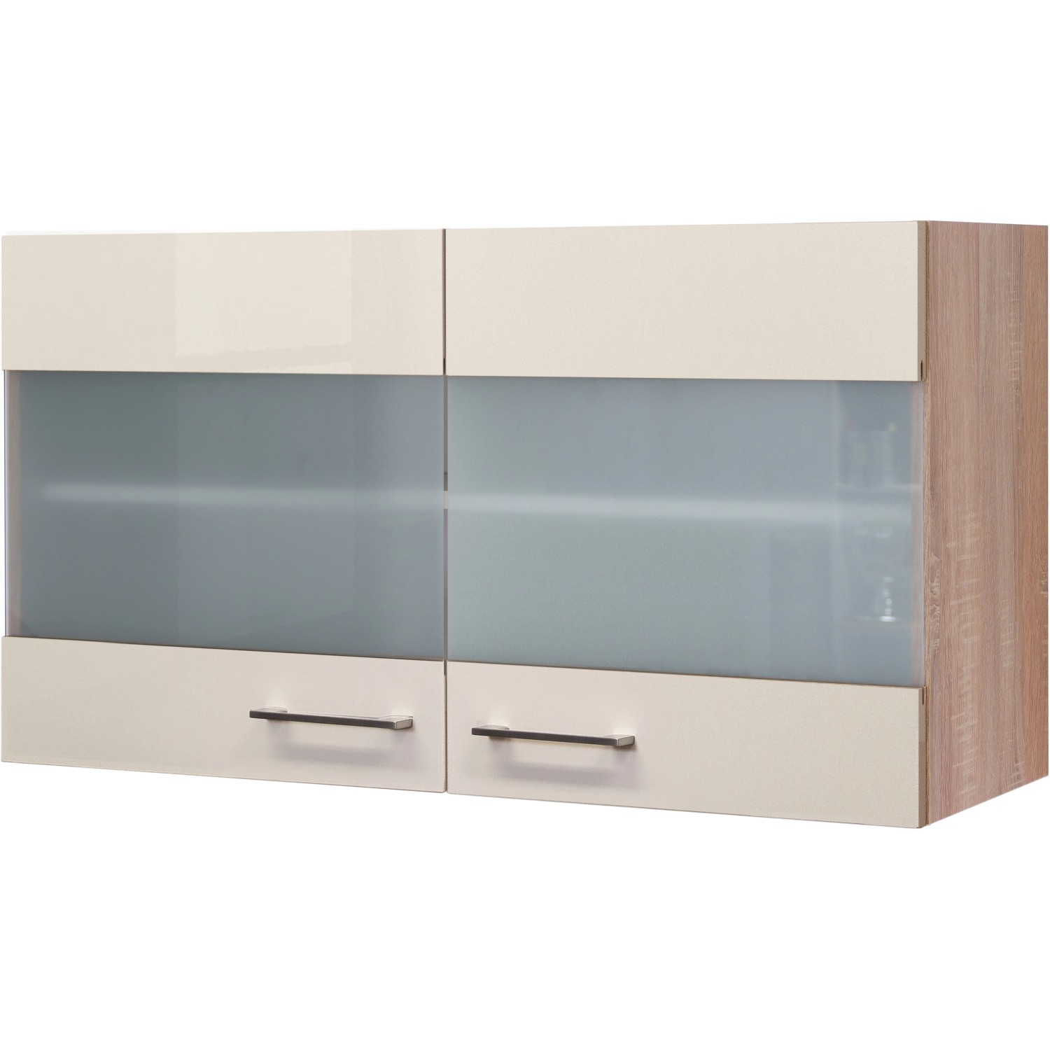 Flex-Well Exclusiv Hängeschrank Orlando 100 cm x 55 cm Kaschmir Glanz-Sonoma Eic