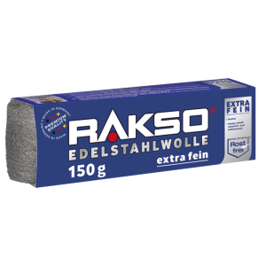 RAKSO Edelstahlwolle Banderole Sorte Extra-Fein 1 x 150g