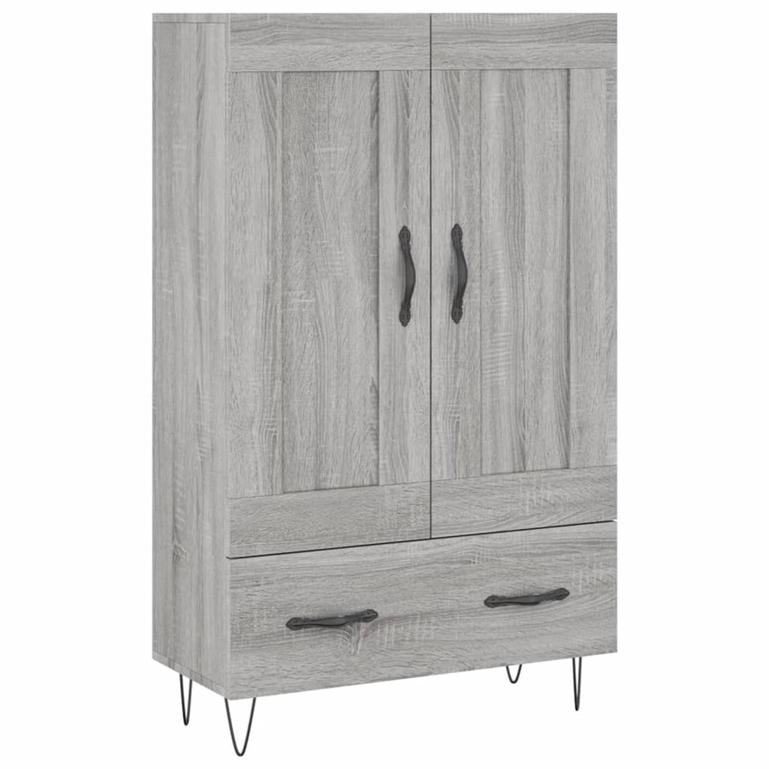 vidaXL Highboard Grau Sonoma 69,5x31x115 cm Holzwerkstoff 830322 günstig online kaufen