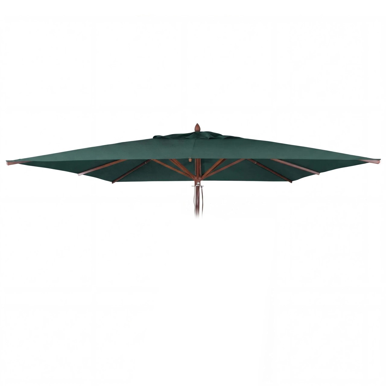 MCW Ersatz-Bezug Für Gastronomie Holz-Sonnenschirm C57b Eckig 4x4m Polyester Dunkelgrün