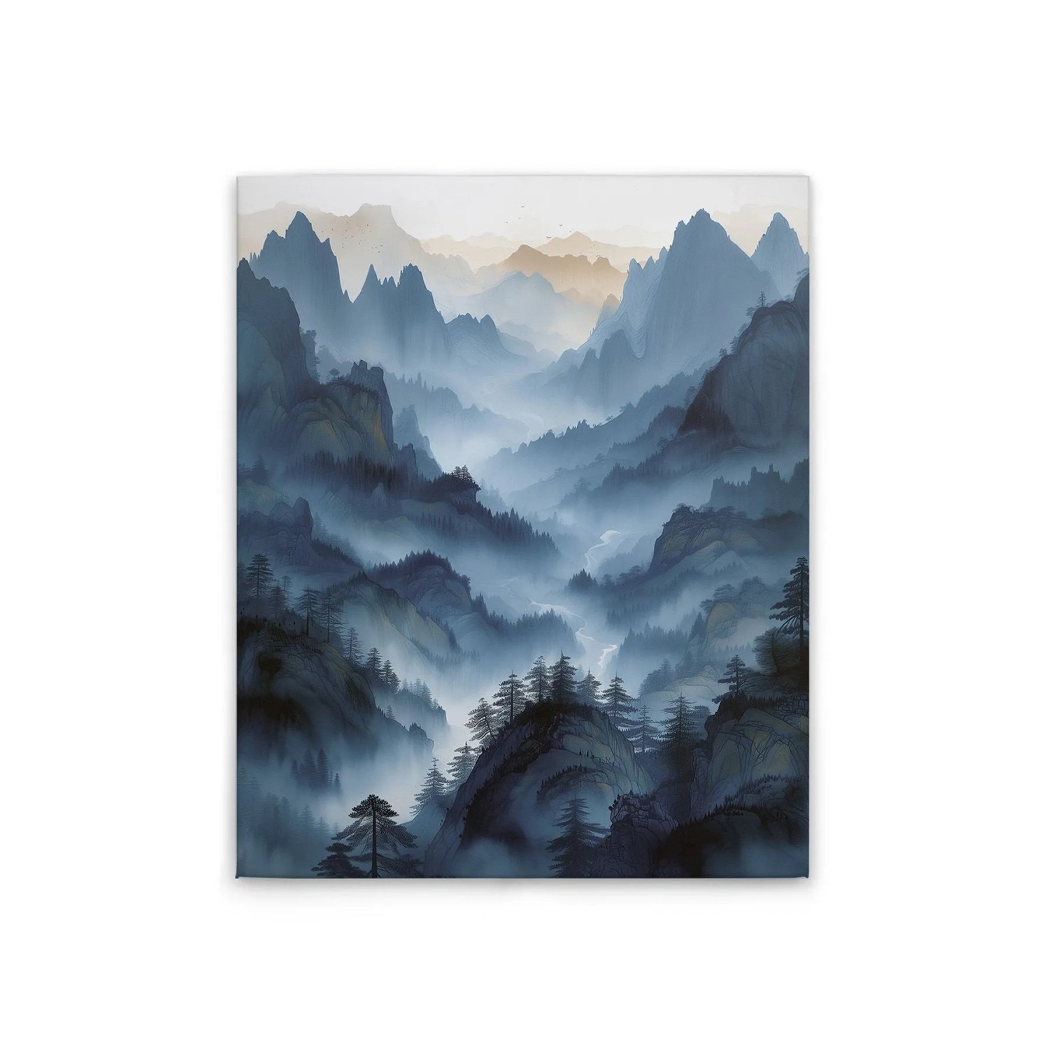 Tadessi Leinwandbild - M1-No.52134 - Berglandschaft - 40 x 50 cm - Quadratisch