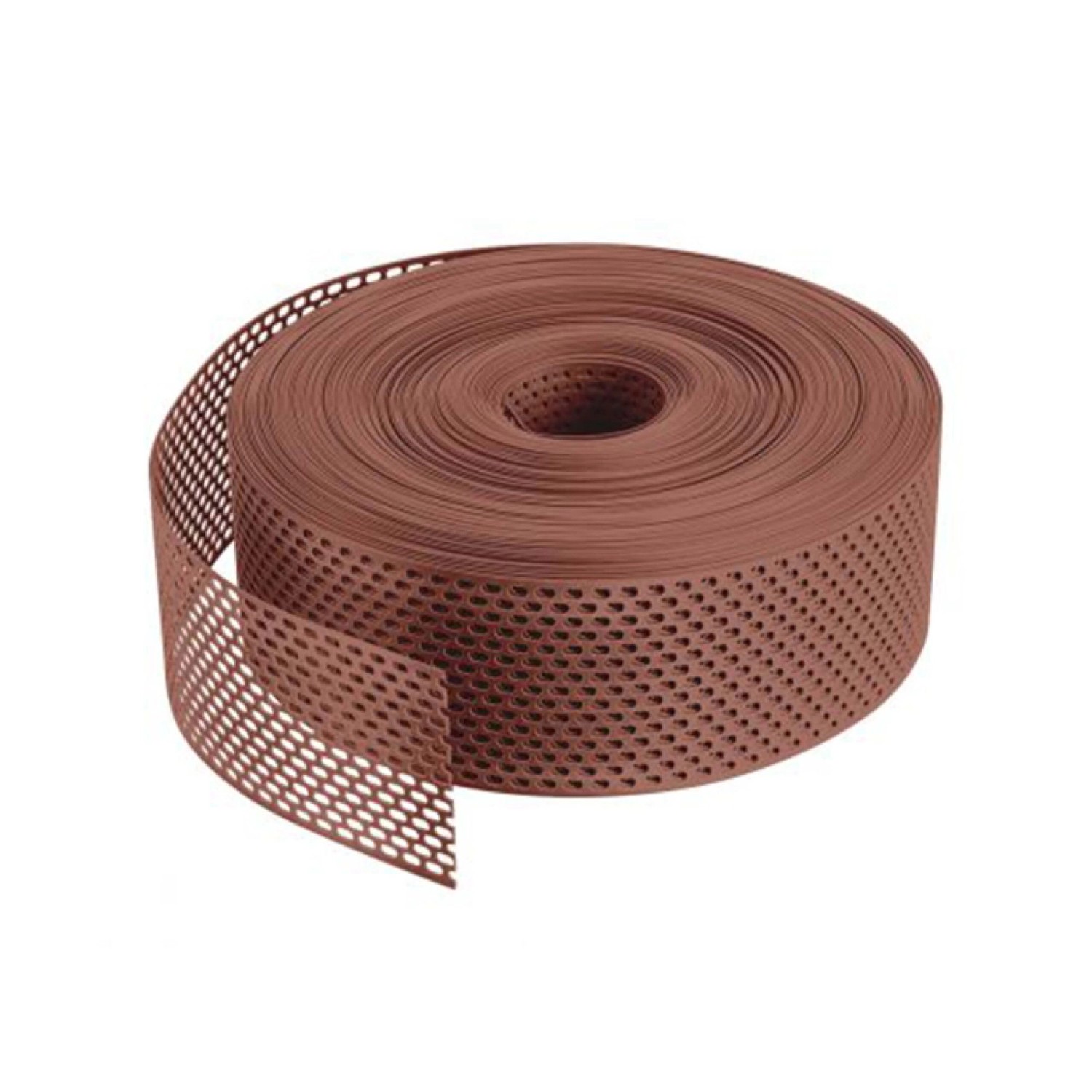 Daprona Lüftungsband Traufgitter 60m x 80mm PVC Gerollt Rot