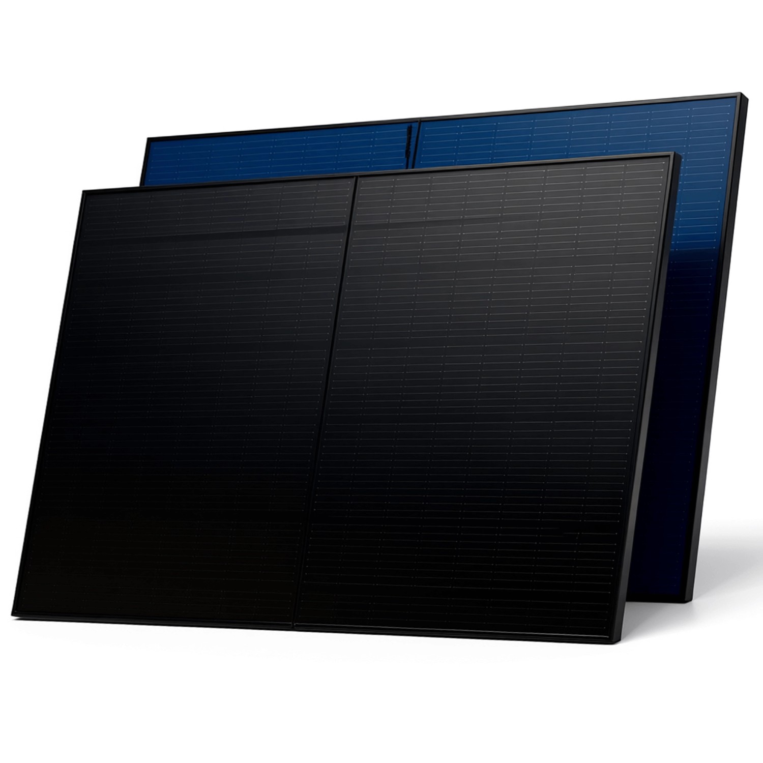 SUNNIVA Solarmodul 500 W Full Black Bifazial Glas/Glas PV Modul Solarpanel PMax 1000W Bifacial N-Type für Balkonkraftwe...