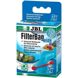 JBL FilterBag Wide: 2er-Packung Netzbeutel für Filtermaterial im Aquariumfilter.
