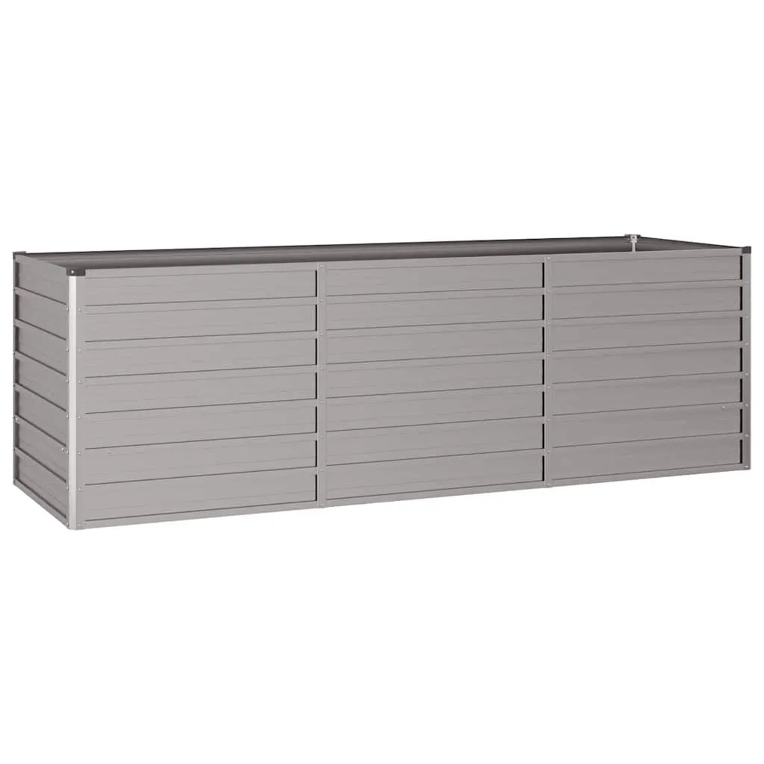 Furnicato Hochbeet Rostig, 240x80x77 cm, Cortenstahl. Modernes Beet für Garten & Terrasse.