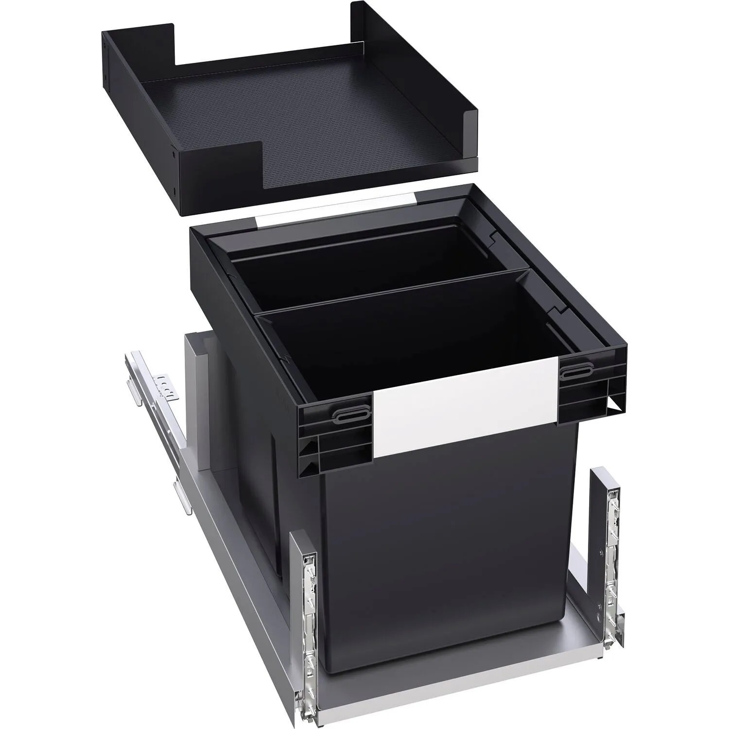 Blanco Abfallsammler Mülltrennsystem Korpusbreite 600 mm 2x13 Anthrazit