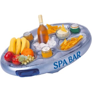 Planet Spa Bar Getränkehalter, schwimmende Poolbar mit Getränken und Snacks.
