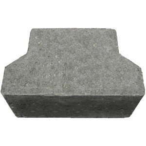 Grauer Kann Verbundpflaster Beton Doppel-T Randstein, 8x10x14 cm, für Gehwege und Einfahrten.