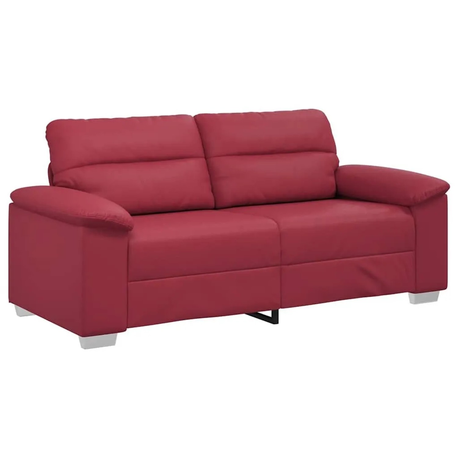 vidaXL 2-Sitzer-Sofa Weinrot 140 cm Kunstleder 4105341 günstig online kaufen