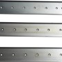 Gabiona Schienen-Set, kurz, 3 feuerverzinkte Metallschienen zur Montage von Banksitzflächen auf Gabionen.