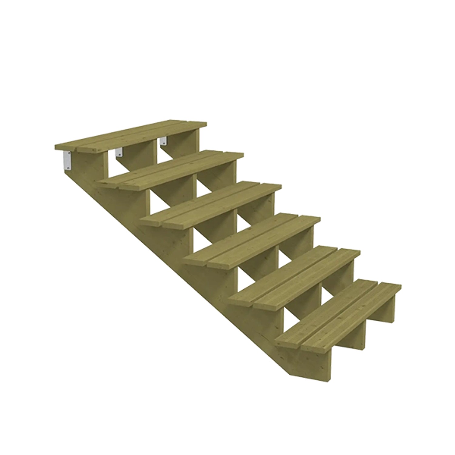 Plus A/S  Terrassentreppe 6 Stufen 150x102x120 cm Druckimprägniert NTR Kl A günstig online kaufen