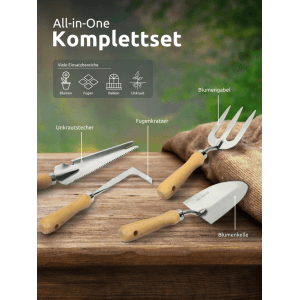 holz4home Gartenwerkzeug 4teilig