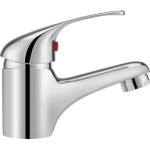 Chrom Einhebel-Waschtischarmatur Secchia für Waschbecken im Bad oder Gäste-WC.