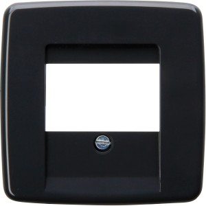 Kopp TAE-Abdeckung Rivo in Anthrazit für Telefondosen mit Befestigungsschraube.