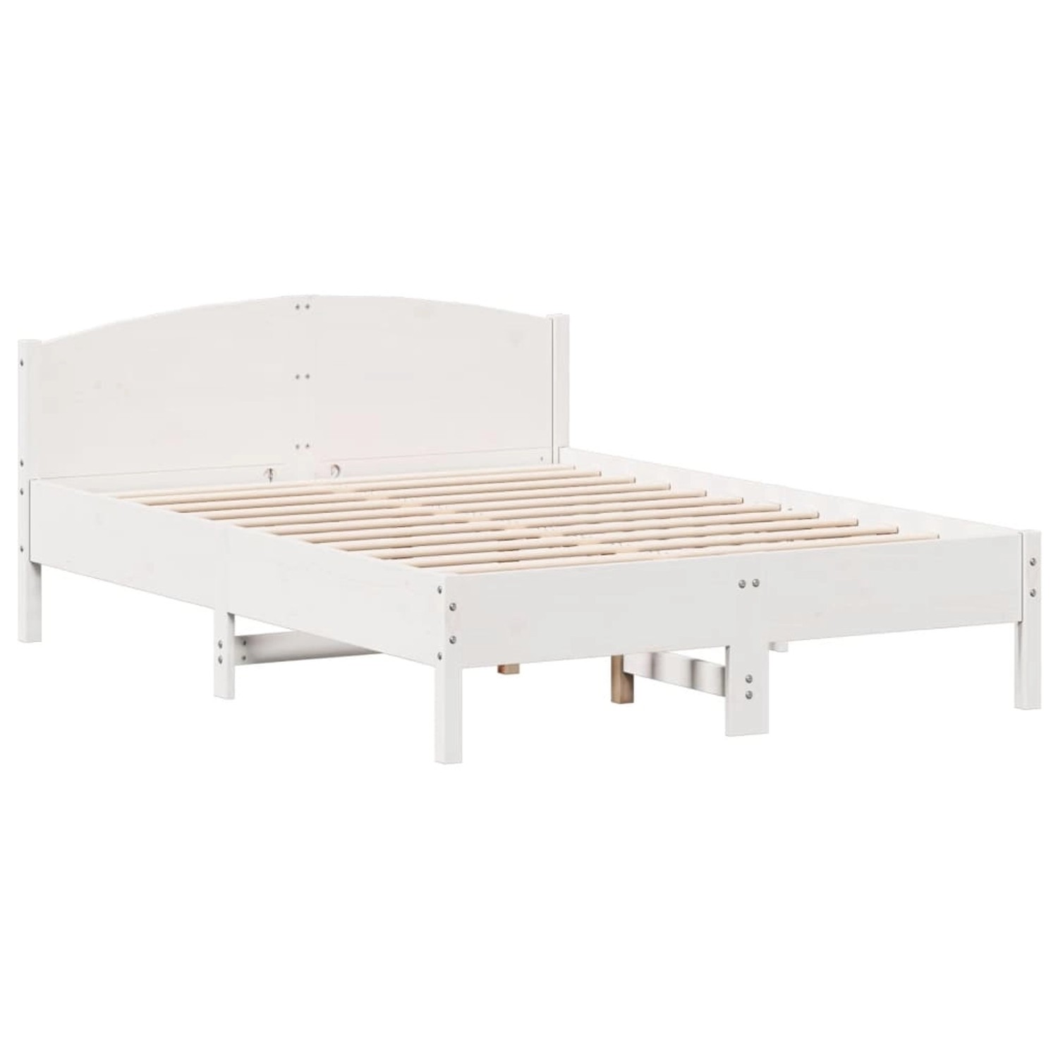 vidaXL Massivholzbett ohne Matratze Weiß 120x190 cm Kiefernholz 842611 günstig online kaufen