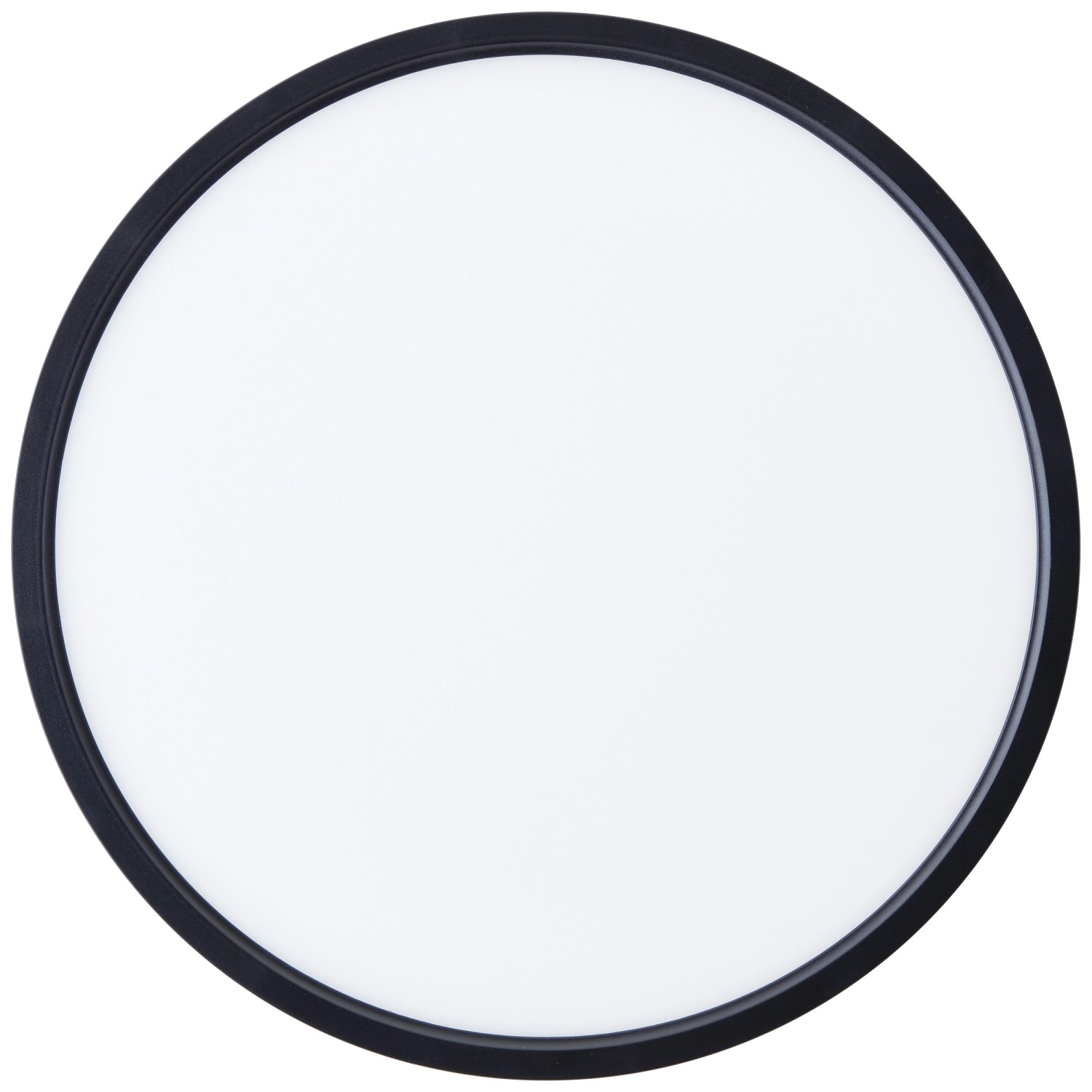 LED-Deckenleuchte Lotti, Ø 30cm, schwarz/weiß. Dimmbare, smarte Leuchte mit RGB + CCT Funktion.