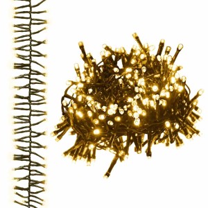 vidaXL LED-Lichterkette mit 1000 LEDs Warmweiß 11 m PVC 343239