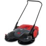 Starmix Haaga 697 Akku Kehrmaschine für große Flächen, rot/grau.