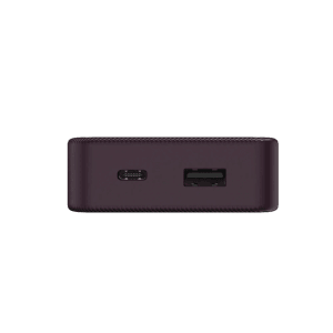 Hama Power Pack Colour 10 in Pflaume mit USB-C und USB-A Anschlüssen.
