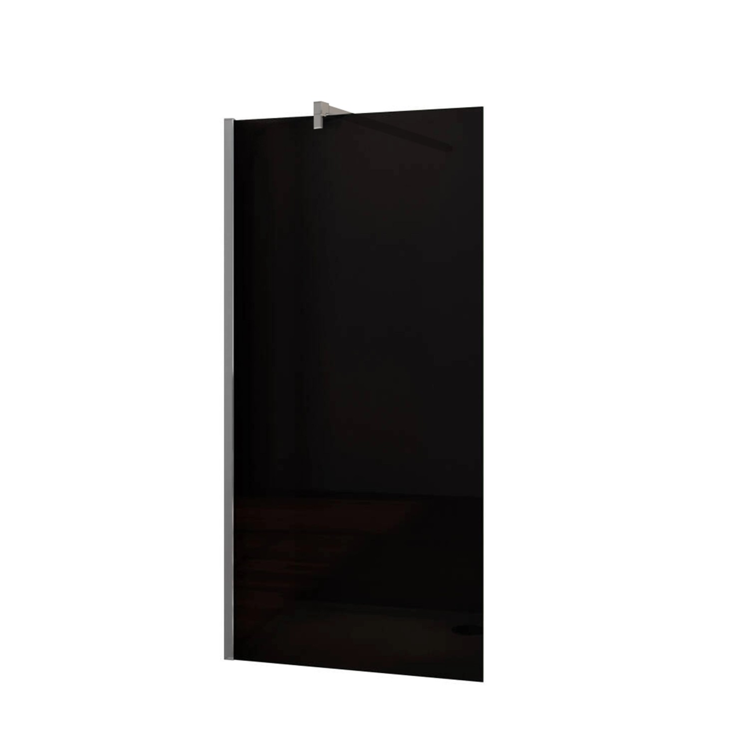 AICA Duschkabine B.100xH.200cm Rauchglas Duschwand Mit 140cm Stabilisator W günstig online kaufen