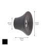 Schwarzer Wagner Wandhaken Hooks4home Tulip, Ø 50 mm, zur Wandmontage.