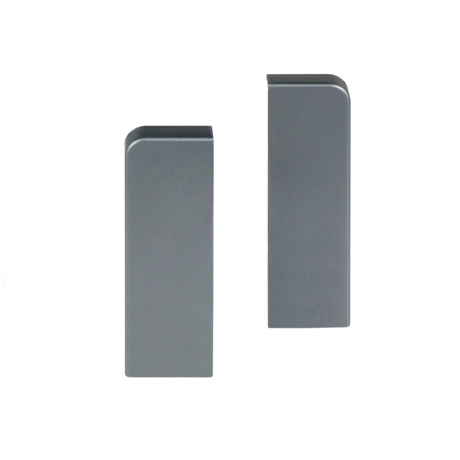 Kosche Endkappen für Kosche Sockelleiste 16 mm x 58 mm Silber 2 Stück