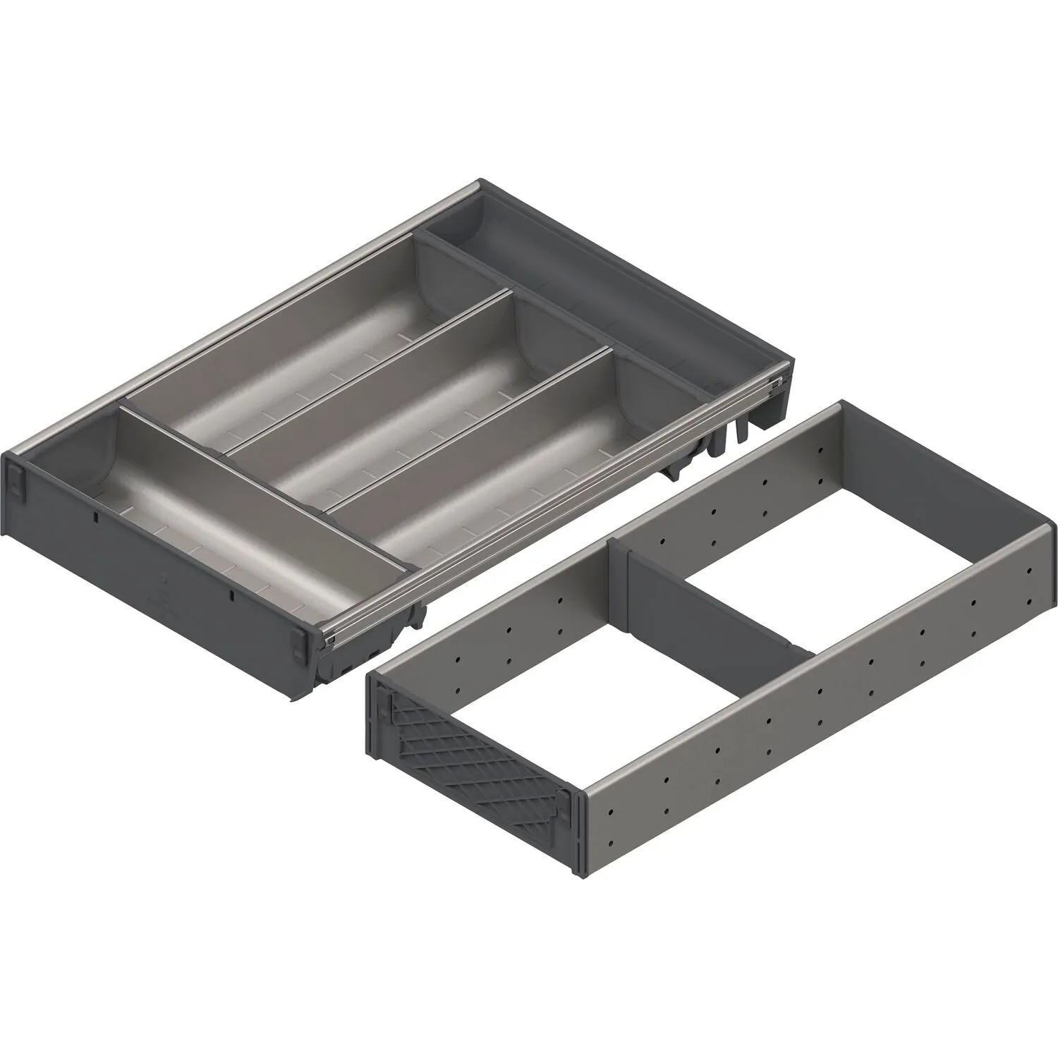 Blum Komplettset Orga-Line Essbesteck Korpusbreite 1.100-1.199 mm Nennlänge 450 mm Grau