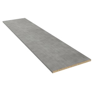 Kaindl Arbeitsplatte in Betonoptik, 280 cm lang, ideal als Küchenarbeitsplatte.