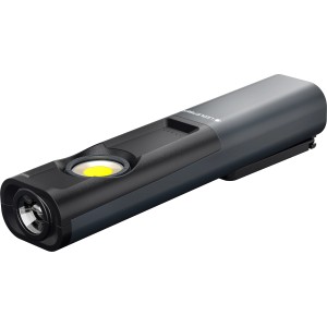 Ledlenser iW7R Arbeitsleuchte: Stabförmige LED-Taschenlampe mit Akku und Magnetfuß.
