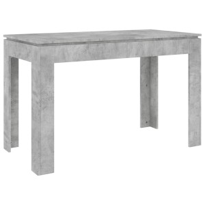 vidaXL Esstisch, Betongrau, 120x60 cm. Tisch aus Holzwerkstoff für Esszimmer oder Küche.