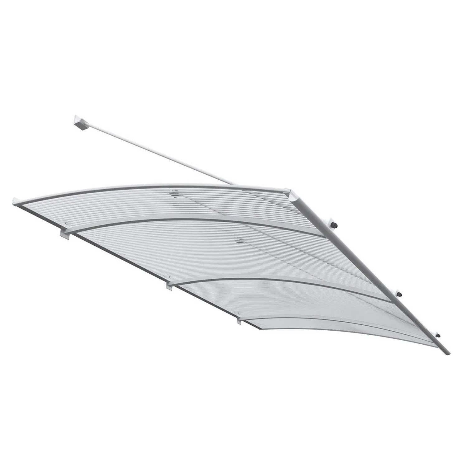 Roro Vordach V152 Weiß 197 cm x 83 cm x 67 cm