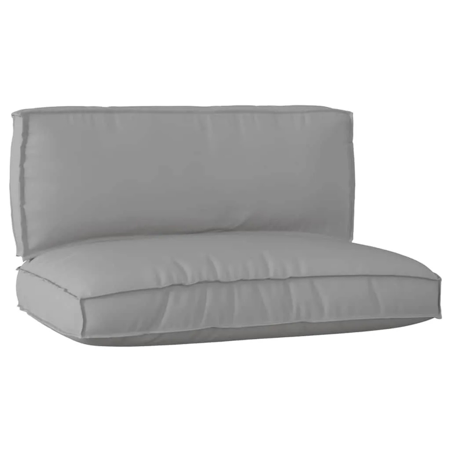 vidaXL Palettenkissenset 2 Stk Grau Oxford-Stoff 3329080