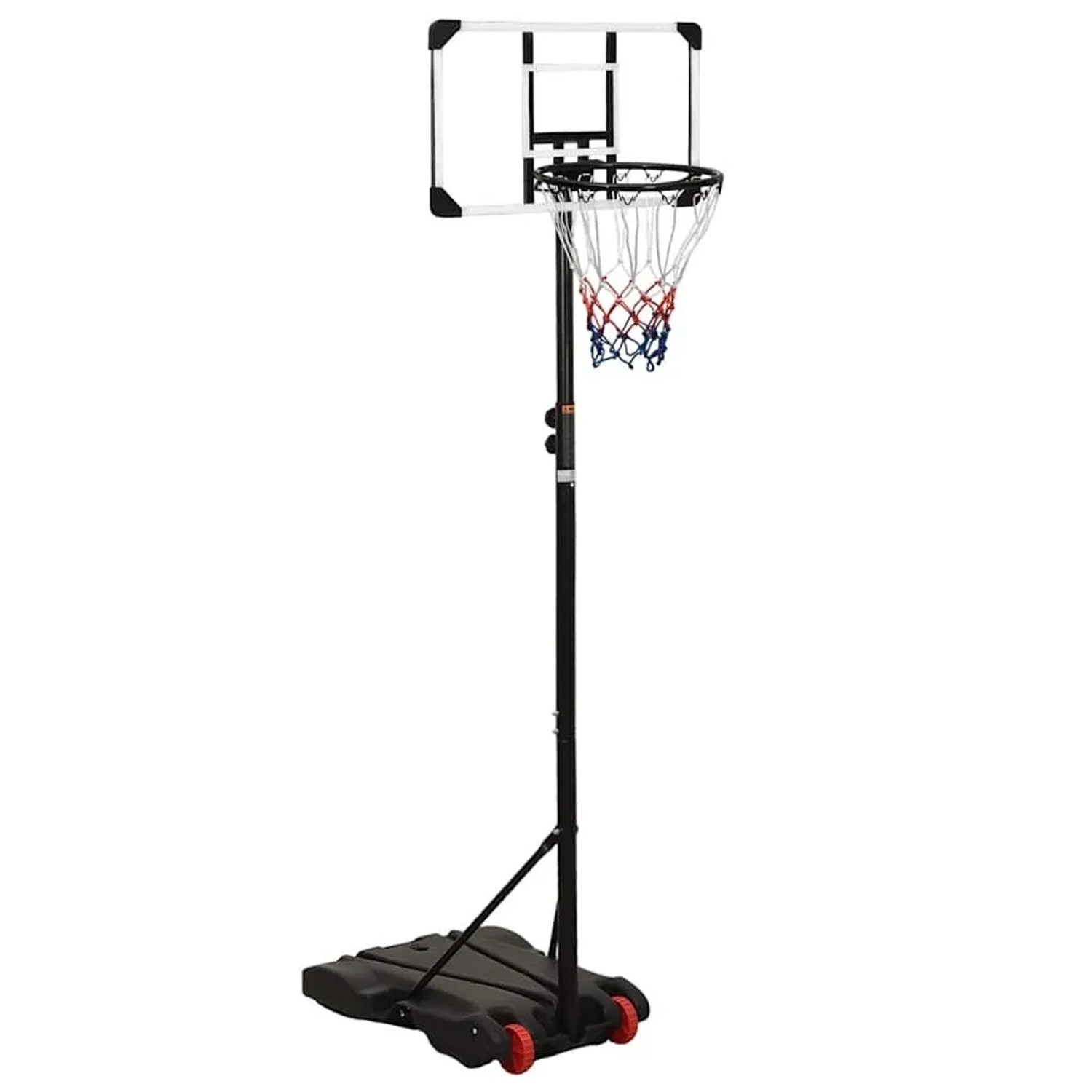 vidaXL Basketballständer Transparent 216-250 cm Polycarbonat 93657