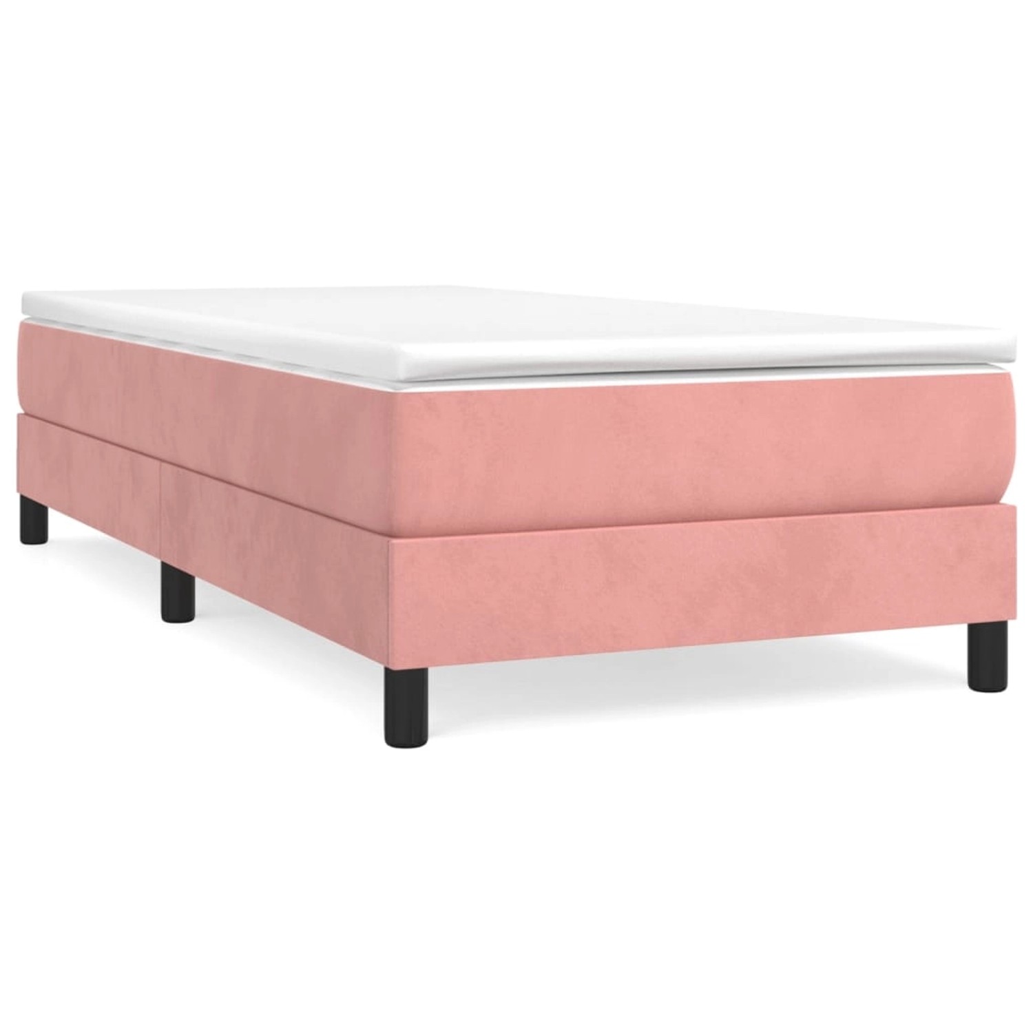 vidaXL Boxspringbett Rosa 90x190 cm Samt1537277