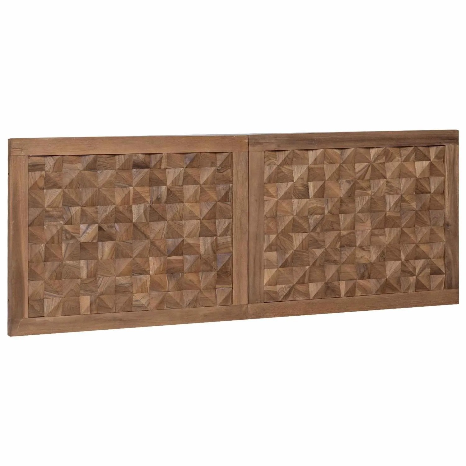 vidaXL Kopfteil Natur Massiv-Teak 42024567