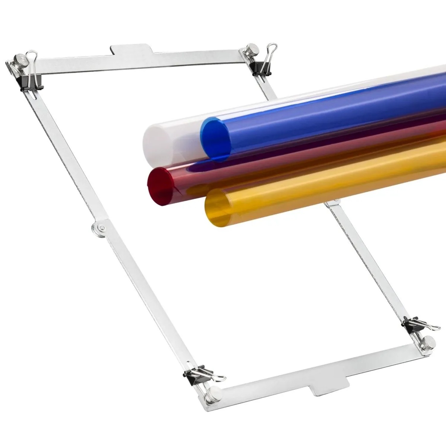 Walimex Farbfilter-Set Hintergrundreflektor Farbfolie Rot Blau Gelb Fotografie