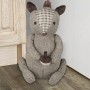 Relaxdays Türstopper Polyester Braun Schwer 26 cm x 17 cm x 22 cm 1,4 kg_2