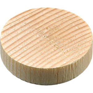Hettich Reparaturstopfen aus Fichte, Ø 35 mm, zur Ausbesserung von Holzplatten.