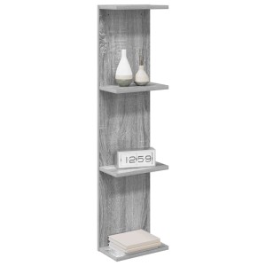 vidaXL Wandregal Sonoma-Grau 25 x 15 x 100 cm Holzwerkstoff 8012390