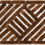 Drahtgitter-Kokosmatte, 40x60 cm, braun, für den Eingangsbereich. Fußmatte mit Drahtgitter.