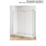 Duschparadies Walk-In Dusche mit Klarglas Seitenwand und Stabilisator.